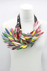 Leather Hummingbird Necklace
