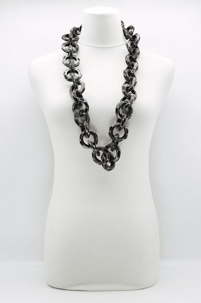 Faceted Wooden Loop Chain