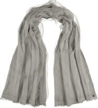Grey Chiffon Silk Scarf