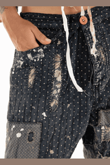 Dot and Floral Miners Pants
