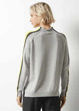 Contrast Funnel Neck Sweater