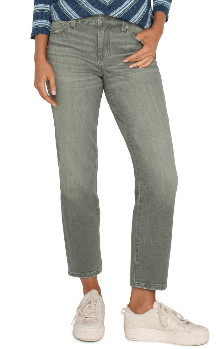 Liv Non-Skinny Denim (Vintage Green)