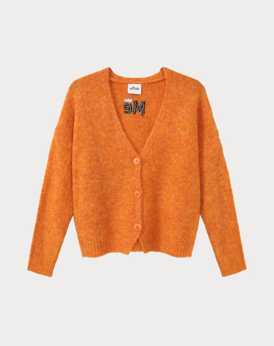 Orange Irene Cardigan