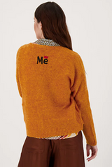 Orange Irene Cardigan