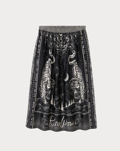 Black Magic Vanessa Printed Midi Skirt