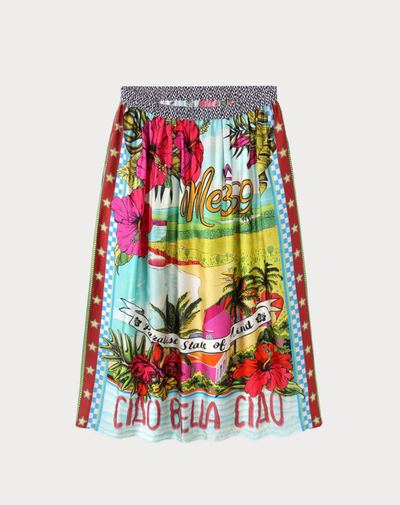 Love Vanessa Printed Midi Skirt