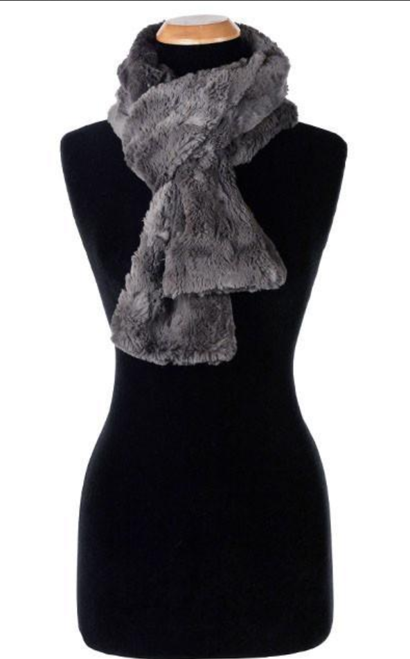 Grey Skinny Scarf