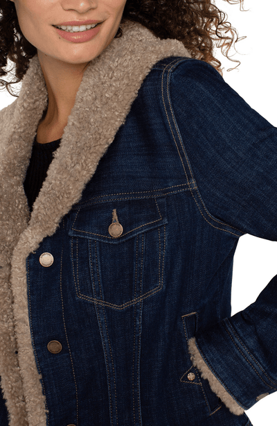 Sherpa Collar Trucker Jacket (Rinse)
