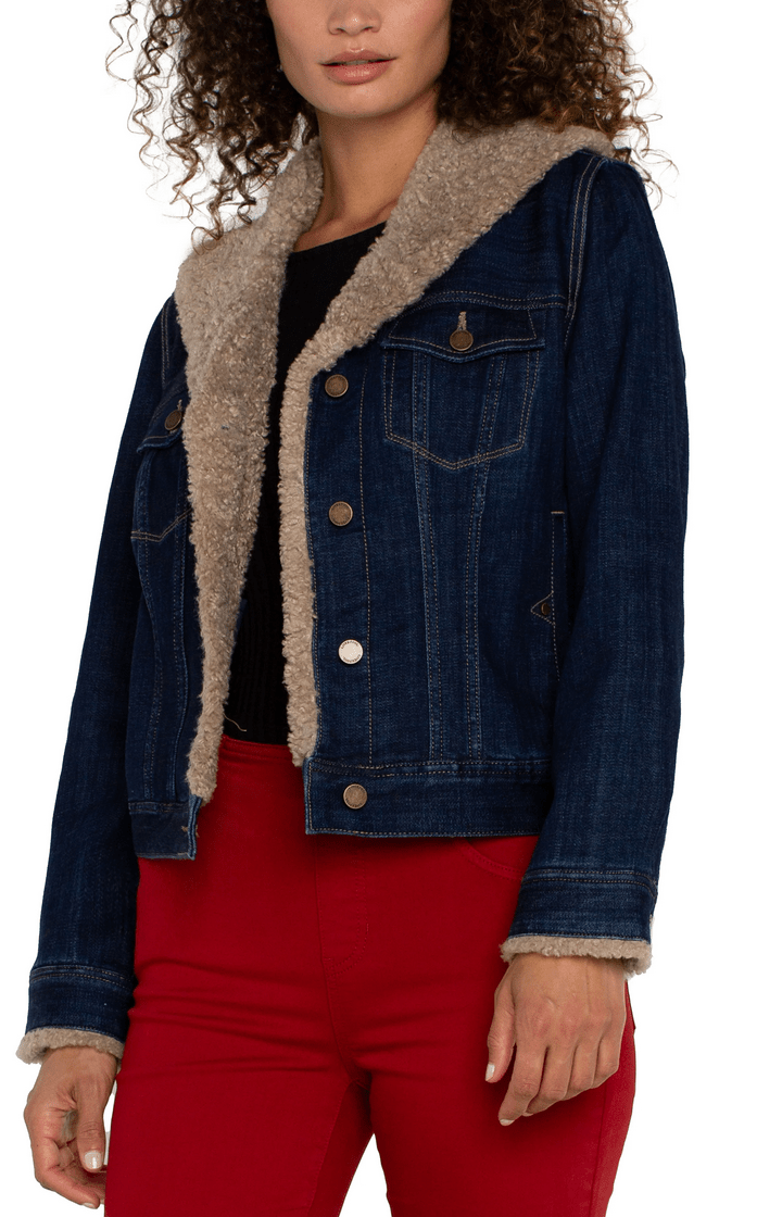 Sherpa Collar Trucker Jacket (Rinse)