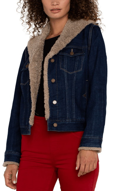Sherpa Collar Trucker Jacket (Rinse)