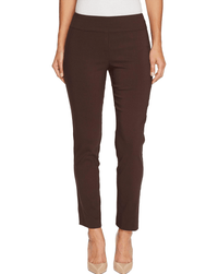 Brown Pull-on Ankle Pant