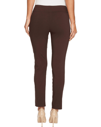 Brown Pull-on Ankle Pant