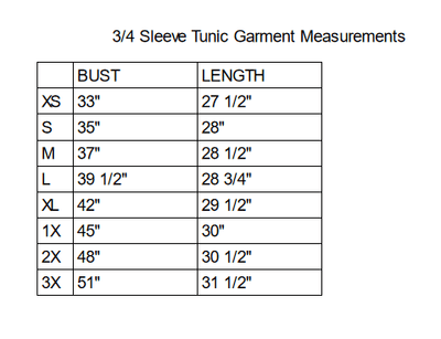 PALETTE BASICS 3/4 Sleeve Tunic