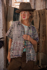 Yarn-Dyed Patchwork Perletta Shirt