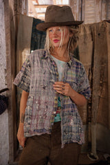 Yarn-Dyed Patchwork Perletta Shirt