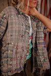 Yarn-Dyed Patchwork Perletta Shirt