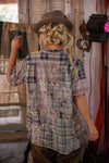Yarn-Dyed Patchwork Perletta Shirt