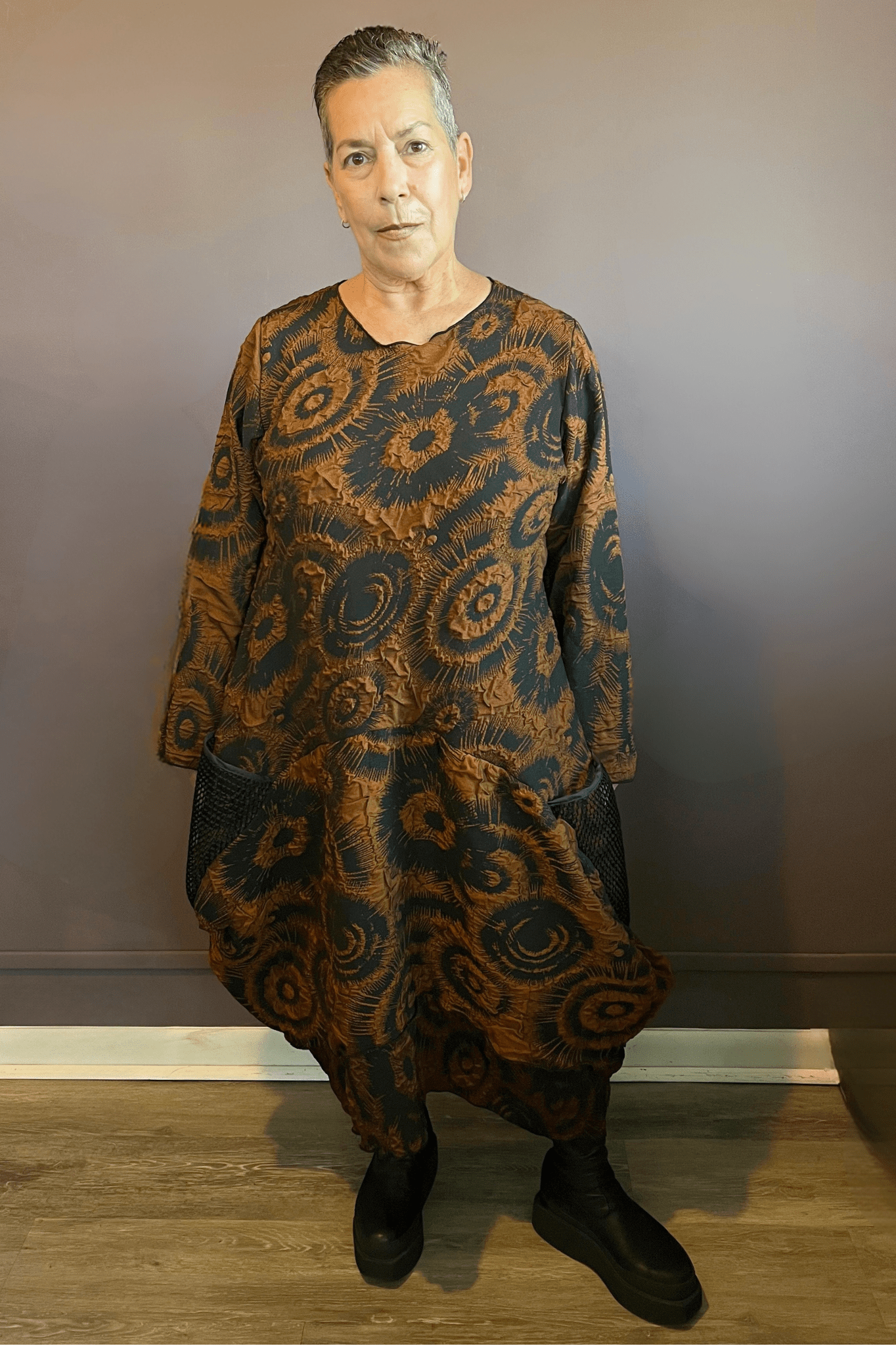 Bronze Cocoon Dress - Plus Size
