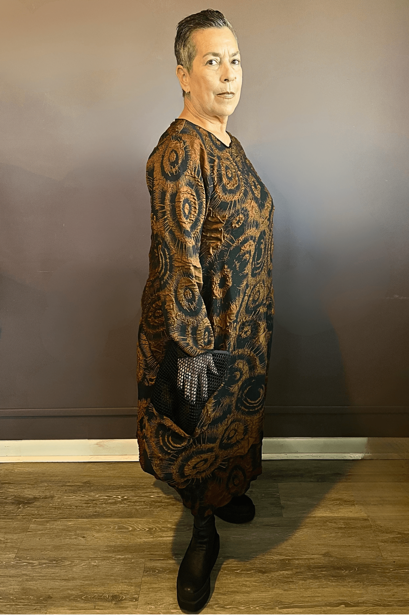 Bronze Cocoon Dress