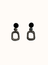 Textured Square Post Earring