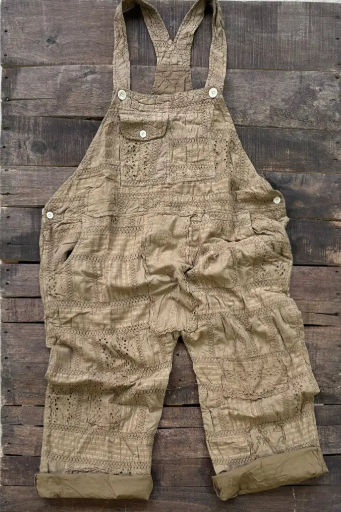 Travels Await Overalls - Olive