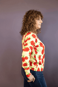 Roses Crewneck Sweater (Butter)