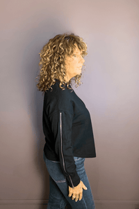 Zip Sleeve Sweater
