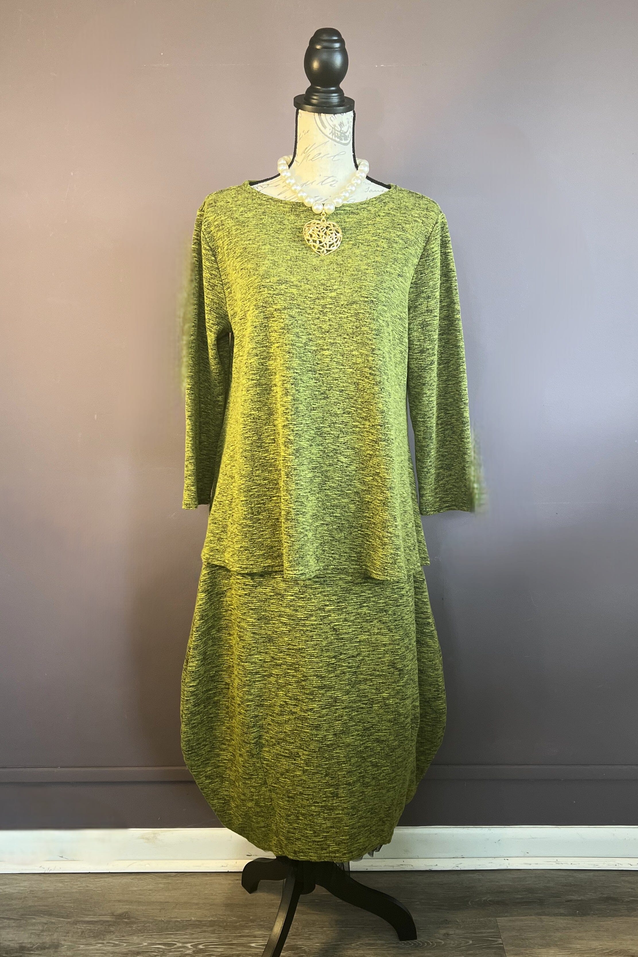 3/4 A-Line Boatneck Top