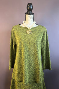 3/4 A-Line Boatneck Top