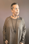 Chocolate Across Heart Long Necklace