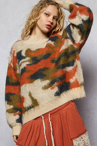 Round Neck Long Sleeve Sweater