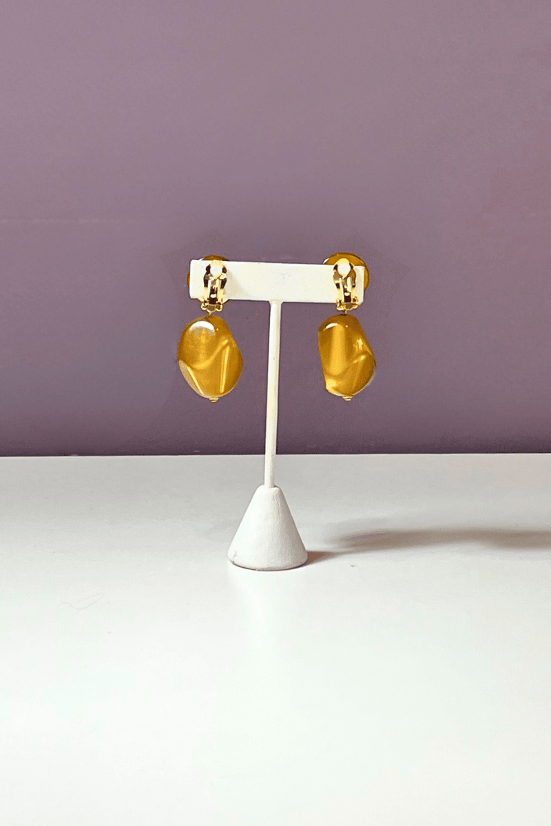 Amber Espelette Clip On Earrings