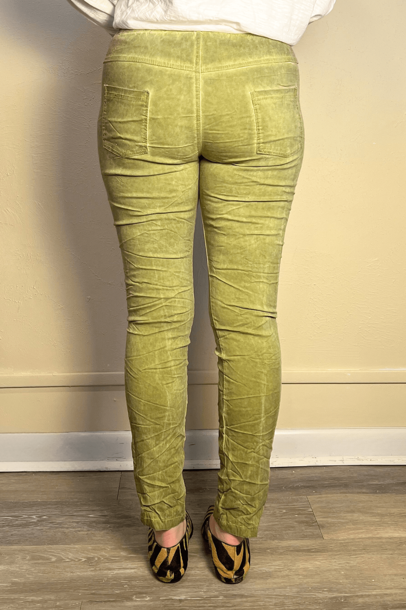 Drawstring Skinny Pull-On Pant