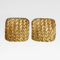 Basket Weave Clip-On Earring