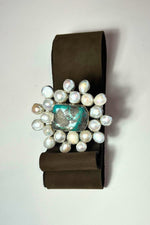 1. Turquoise & Pearl Buckle Belt