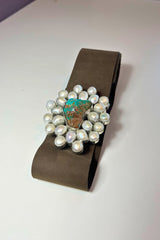 2. Turquoise & Pearl Buckle Belt