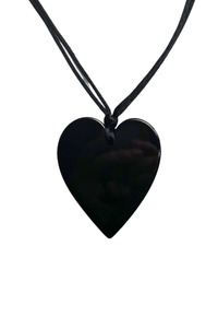 Black Heart Pendant Necklace