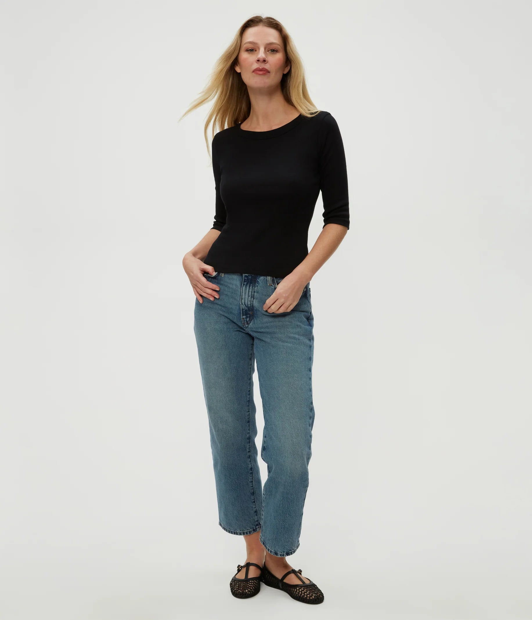 Dot 3/4 Sleeve T