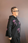 Black Pink Ribbon Hoodie