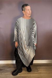 Black Stripe Tunic Top