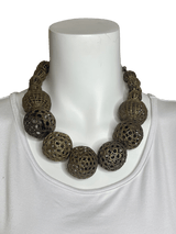 African Brass Beads Necklace