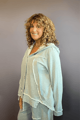 Heather Grey Crop Jacket