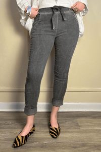 Drawstring Skinny Pull-On Pant
