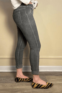 Drawstring Skinny Pull-On Pant