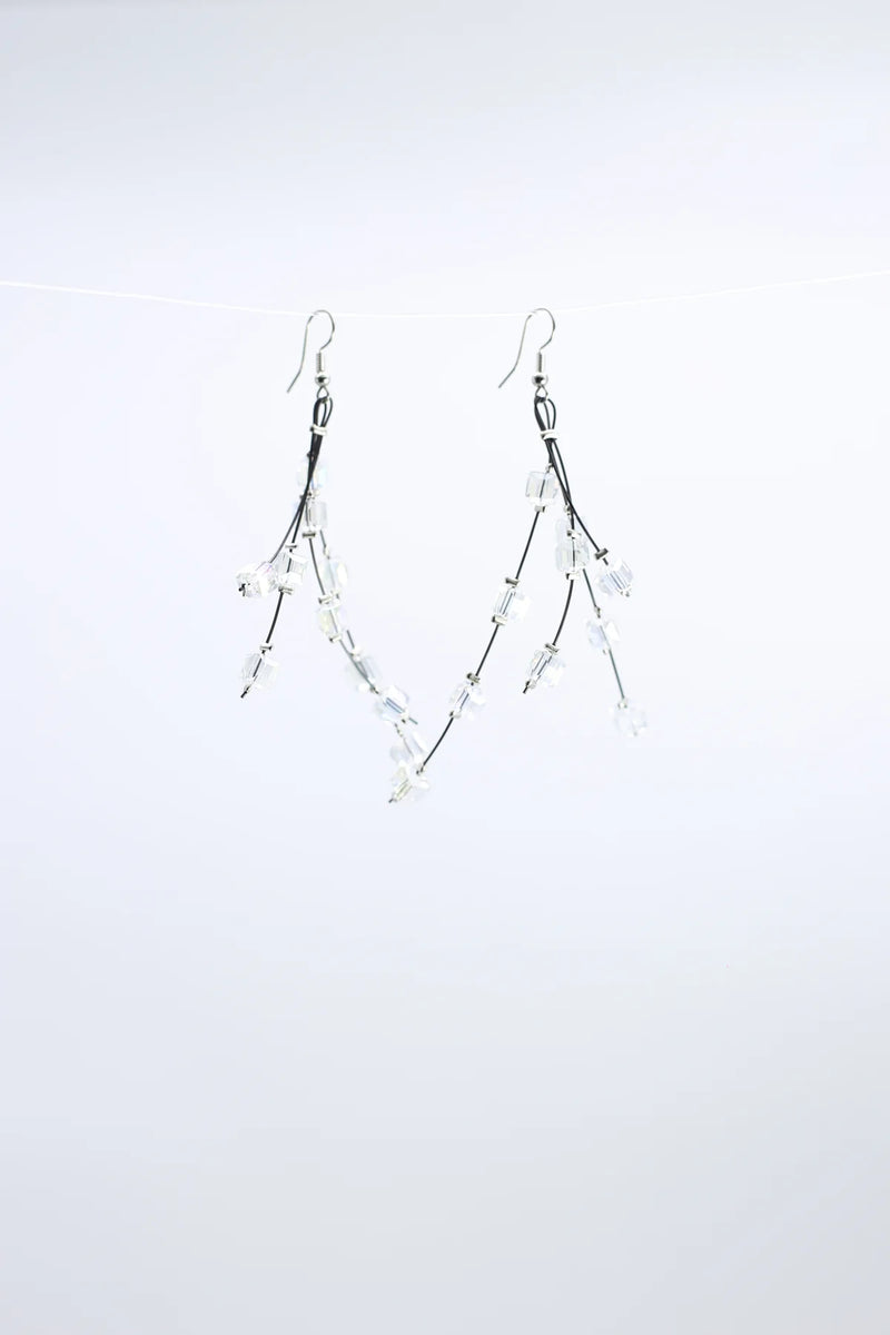 Crystal Cube Earrings