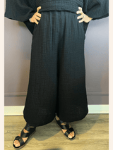 Black Gauze Amma Pant