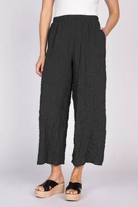 Crimped Crepe Easy Flood Pant