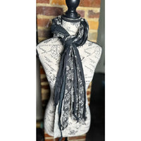 Dark Nostalgia Fringe Scarf