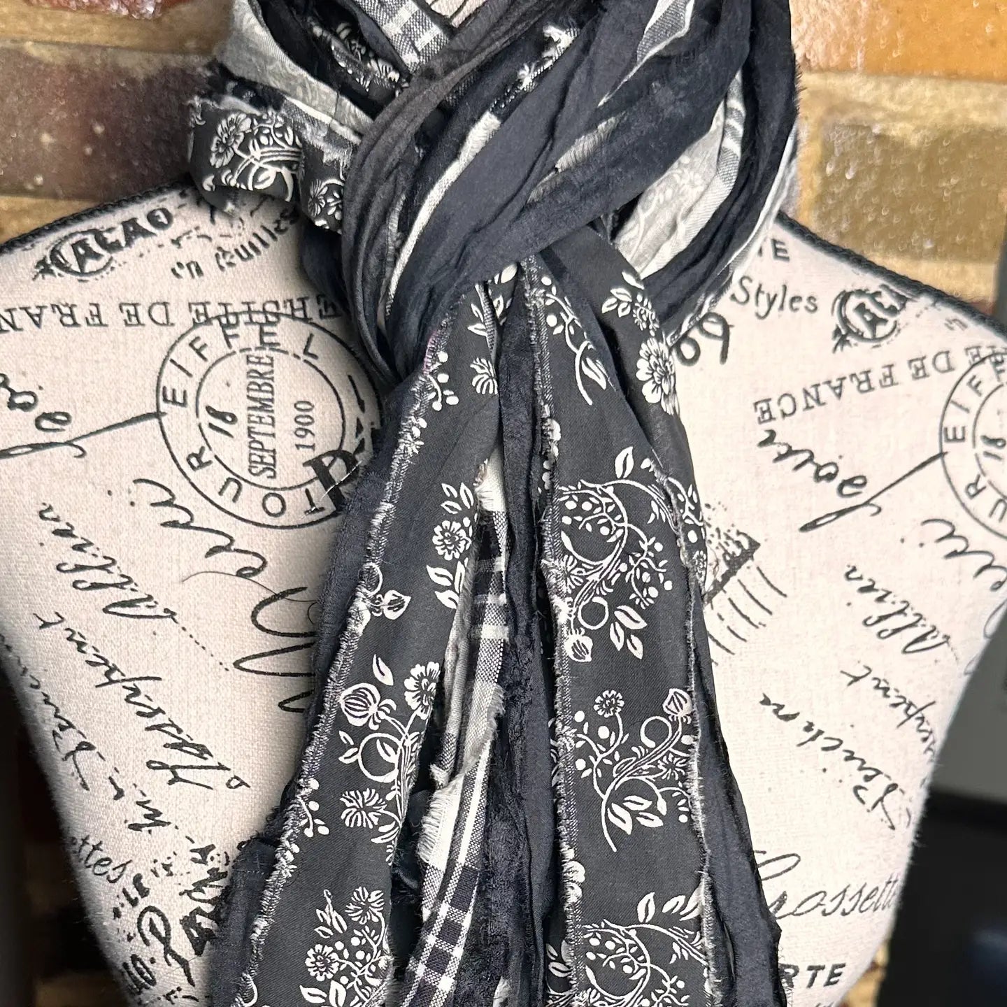 Dark Nostalgia Fringe Scarf
