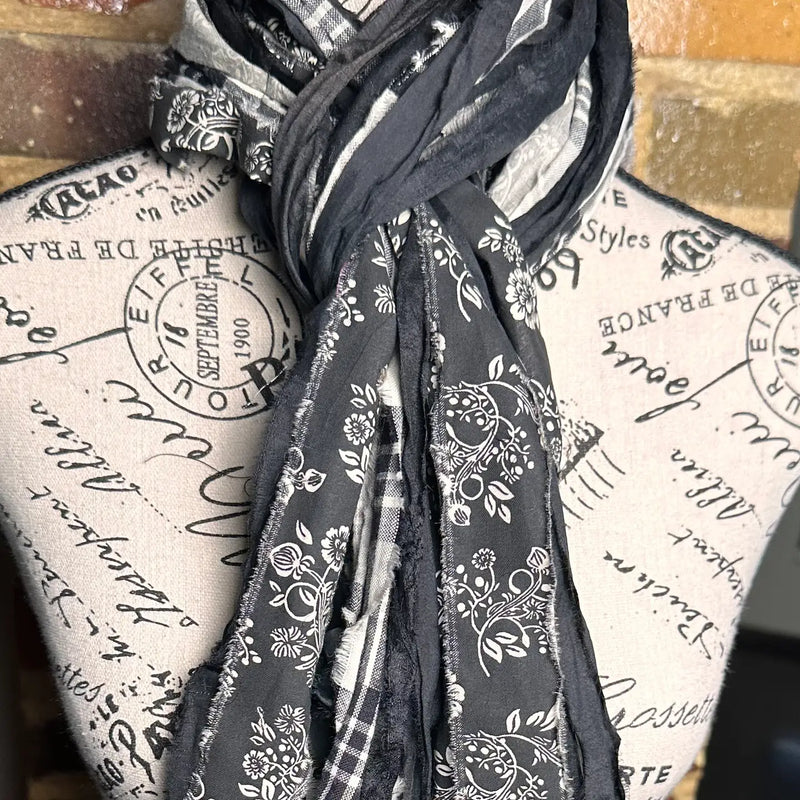 Dark Nostalgia Fringe Scarf